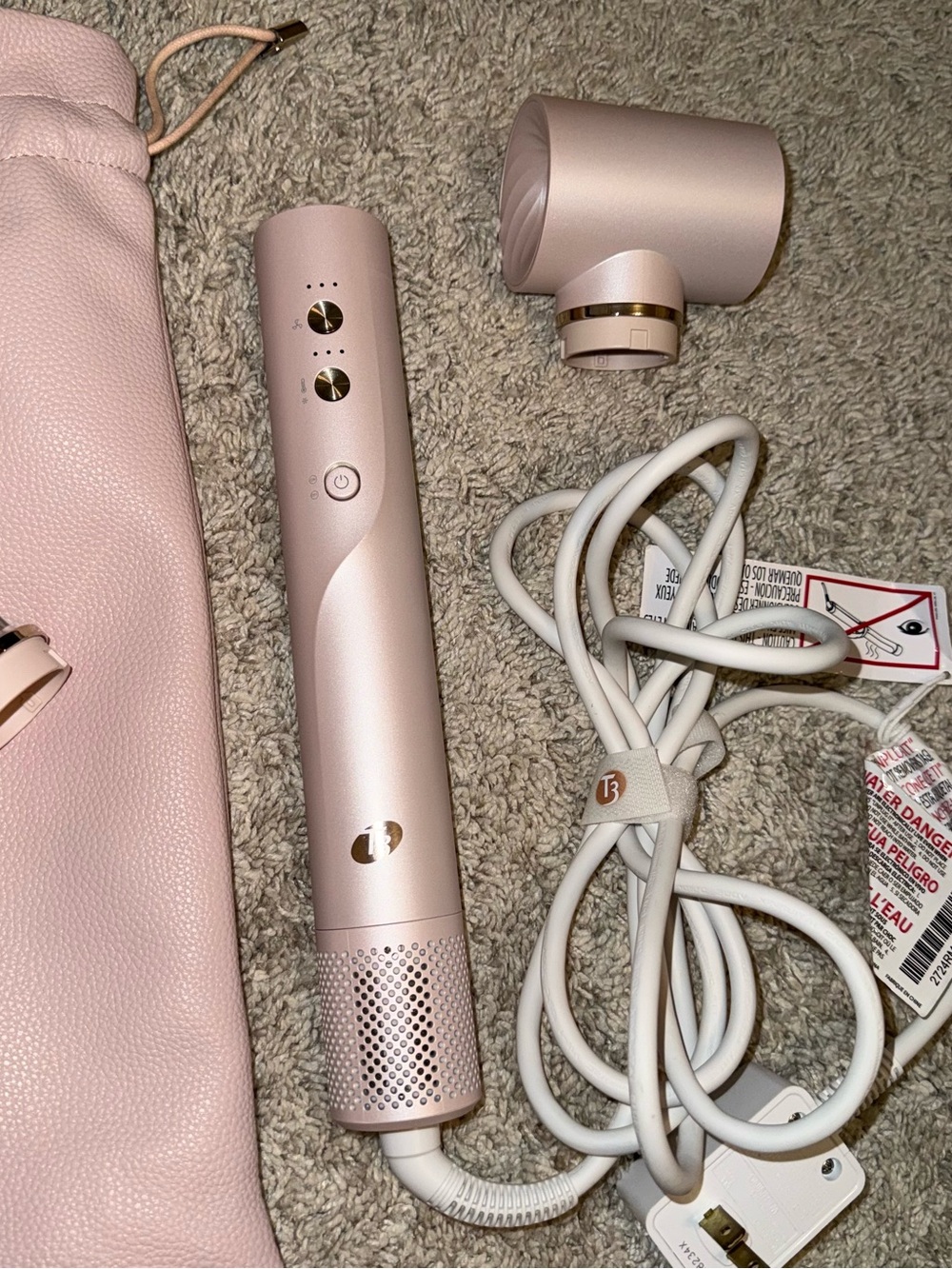 T3 Pink Rose Gold Multi-Attachment Hair Styler Set - Picture 3 of 5
